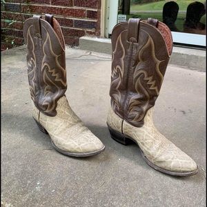 Amazing ELEPHANT vintage Nocona cowboy boots 10D